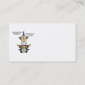 Opgroeien is optionele Humor Visitekaartje (Achterkant)