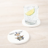 Opgroeien is optionele Humor Zandsteen Onderzetter (Zijkant)