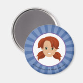 Opgroeien met Abbey en Sam Blue Magnet (Abbey) (Voorkant / Achterkant)