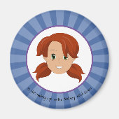 Opgroeien met Abbey en Sam Blue Magnet (Abbey) (Voorkant)