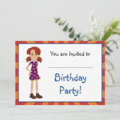 Opgroeien met Abbey en Sam Invitation Kaart (Staand voorkant)