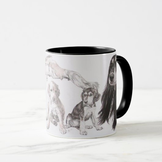 Opgroeien Saluki Mok (Voorkant rechts)