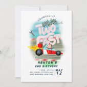 Opgroeien tot snel 2e verjaardagsfeestje kaart (Voorkant)