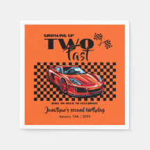 Opgroeien tot snelle 2e verjaardag rode sportwagen