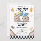 Opgroeien tot twee snelle monstertruck jongen verj kaart (Voorkant)