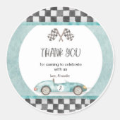 Opgroeien tot twee snelle tweede verjaardag ronde sticker (Voorkant)