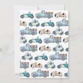 Opgroeien Twee Fast Boy Verjaardagsauto  Kleur Kaart (Achterkant)