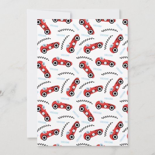 Opgroeien Twee Fast - Car Racing Theme Verjaardag Kaart (Achterkant)