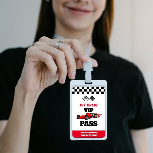 OPGROEIEN TWEE Fast Race Car Boy 2e Verjaardag Pap Badge