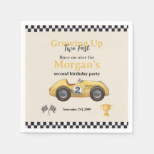 Opgroeien Twee Fast Yellow Race Car Kinder 2e