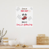 Opgroeien Twee Snel 2de Verjaardag  Poster (Keuken)