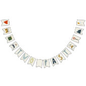 Opgroeien twee snelle auto's verjaardag Bunting vl Vlaggetjes (Alle)