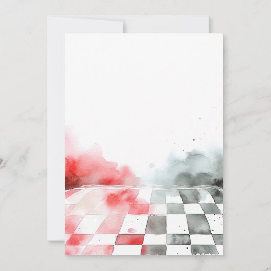 Opgroeien TWEE snelle kleine racer 2e verjaardag Kaart (Achterkant)