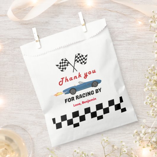 OPGROEIEN TWEE snelle race auto jongen 2e verjaard Bedankzakje (Geknipt)