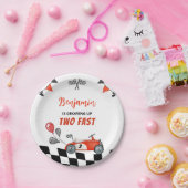 Opgroeien twee snelle  verjaardagspapier Bord (Feest)