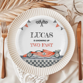 Opgroeien twee snelle verjaardagspapier Bord