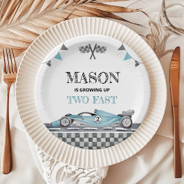 Opgroeien twee snelle verjaardagspapier Bord