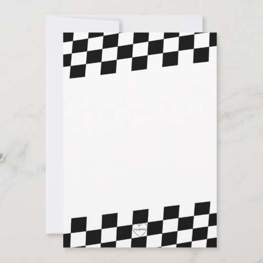 Opgroeien TWEE SNELLE verjaardagsuitnodiging Kaart (Achterkant)