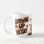 Opgroeien van de overwinning basketbal liefhebbers koffiemok (Links)