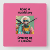 Opgroeien Vierkante Klok (Voorkant)