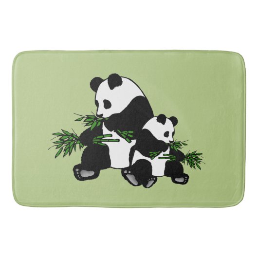 Opgroeiende Panda Badmat (Voorkant)