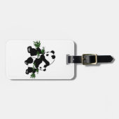 Opgroeiende Panda Bagage Label (Voorkant horizontaal)