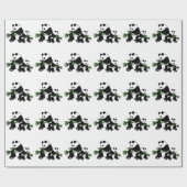 Opgroeiende Panda Cadeaupapier (Vlak)