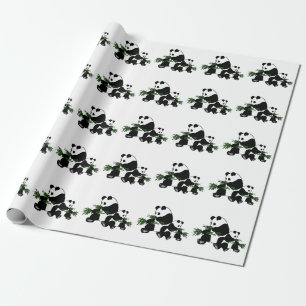 Opgroeiende Panda Cadeaupapier
