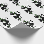 Opgroeiende Panda Cadeaupapier (Hoek)