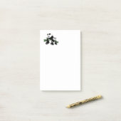 Opgroeiende panda post-it® notes (Op bureau)