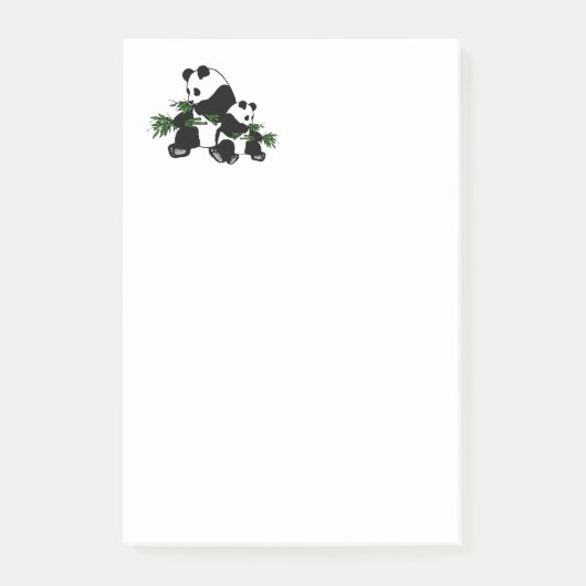 Opgroeiende panda post-it® notes (Voorkant)