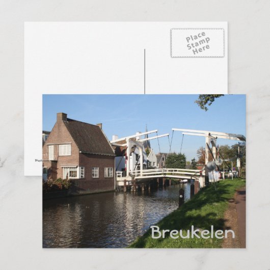 ophaalbrug briefkaart (Voorkant / Achterkant)
