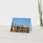 Ophaalbrug in Nederland. Bedankkaart (Voorkant)