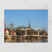 Ophaalbrug in Nederland. Briefkaart (Voorkant)