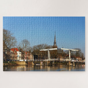 Ophaalbrug in Nederland. Legpuzzel