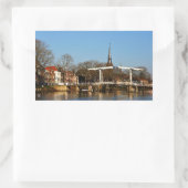 Ophaalbrug in Nederland. Rechthoekige Sticker (Tas)