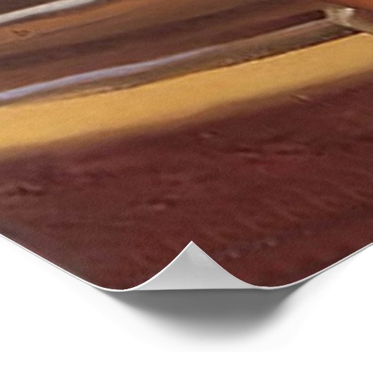  ophaalmeisje met de auto-race poster (Hoek)