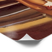  ophaalmeisje met de auto-race poster (Hoek)