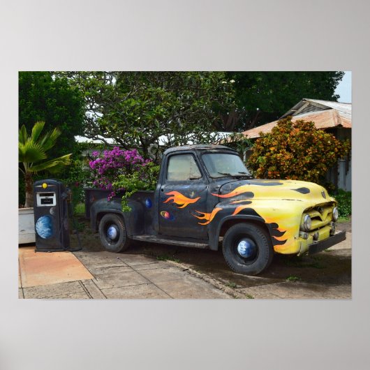  ophaaltruck uit de jaren '50 in Hawaii Poster (Voorkant)