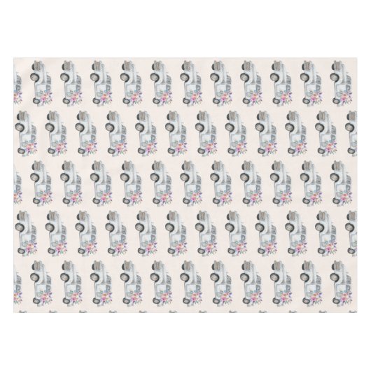  ophaaltruckpatroon voor roestrijke Waterverf Tafelkleed (Voorkant (Horizontaal))