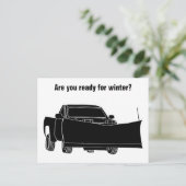 Ophaalwagen met ploegenstroom briefkaart (Staand voorkant)