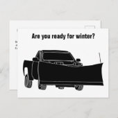 Ophaalwagen met ploegenstroom briefkaart (Voorkant / Achterkant)