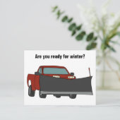 Ophaalwagen met ploegenstroom briefkaart (Staand voorkant)