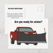 Ophaalwagen met ploegenstroom briefkaart (Voorkant / Achterkant)