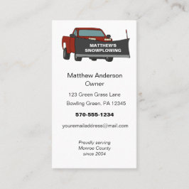 Ophaalwagen met ploegenstroom visitekaartje