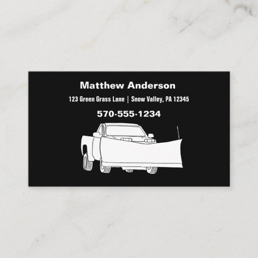 Ophaalwagen met ploegenstroom visitekaartje (Voorkant)