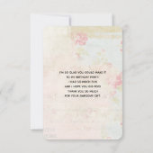  ophaalwagen Rustic Waterverf Dank u Bedankkaart (Achterkant)