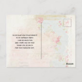 ophaalwagen Rustic Waterverf Dank u Briefkaart (Achterkant)