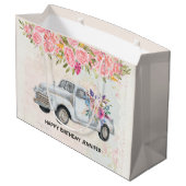  ophaalwagen Rustige Waterverf Birthday Groot Cadeauzakje (Achterkant Gekanteld)