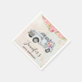  ophaalwagen Rustige Waterverf Birthday Servet (Hoek)